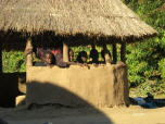 Im zambischen Dorf