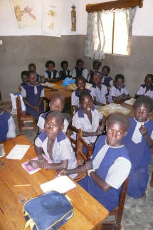 Schulklasse in Chinsali