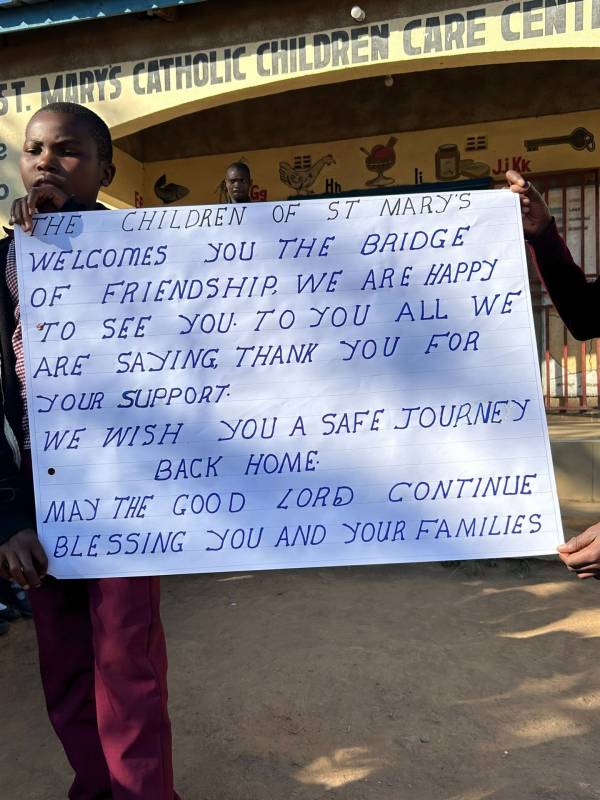 Dank aus der Basic-School Nakonde