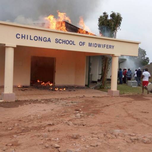 Brandkatastrophe am Großen Hospital von Chilonga